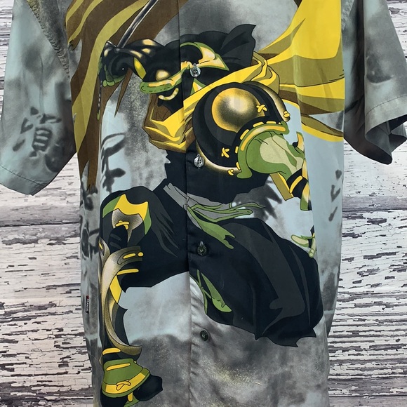 Japanese Anime Button Up Shirt - Size Large - Picture 5 of 8